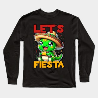 Let's Fiesta Dino Ankylosaurus Long Sleeve T-Shirt